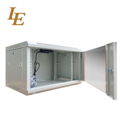 Server Rack Cabinet 19 Inch Wall Mount Data Center Enclosure with Static Loading Capacity of 60kg and Secure Lock Options