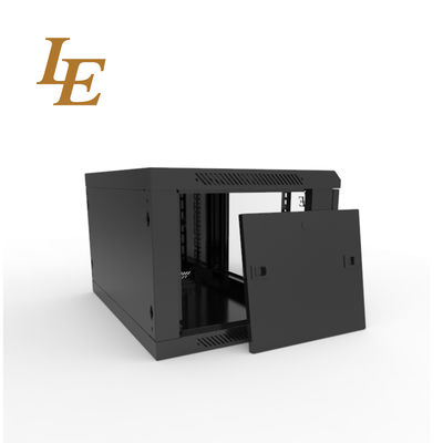 19 Inch Wall Mounted Rack Enclosure RAL7035 Grey RAL9004 Black 4U 6U 9U 12U Metal Cabinet 600mm Width 450mm/600mm Depth