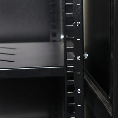 Server Rack Cabinet 15U 19 Inch Wall Mount Network Cabinet with Reinforced Steel Frame and Flat Pack Design for Logistics