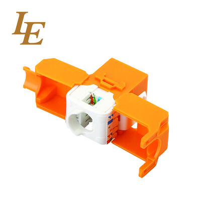 LE-G010S Keystone Jack RJ45 Connector 8P8C Male Copper Contact Plastic Housing for Audio & Video Applications