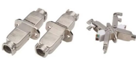 Shielded Cat6A FTP Copper Toolless RJ45 Male Modular Plug