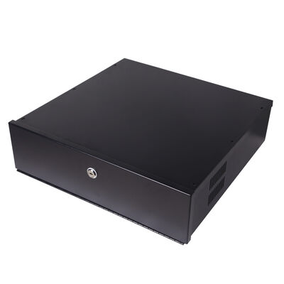 18"x18"x5" Low Price DVR Lock Boxes Driver Status Monitor Wall Mount DVR Lockbox 5U 6U Security DVR Lockbox Enclosure RAL9004 Black