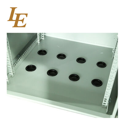 IP65 Galvanized Steel Enclosure Outdoor Rack With Sun Cover Dustproof