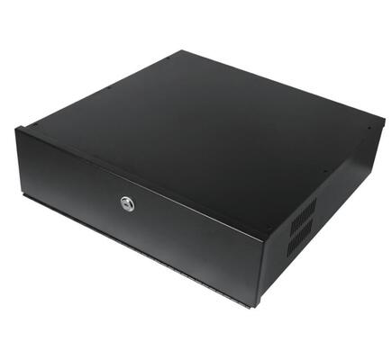 18"x18"x5" Low Price DVR Lock Boxes Driver Status Monitor Wall Mount DVR Lockbox 5U 6U Security DVR Lockbox Enclosure RAL9004 Black 