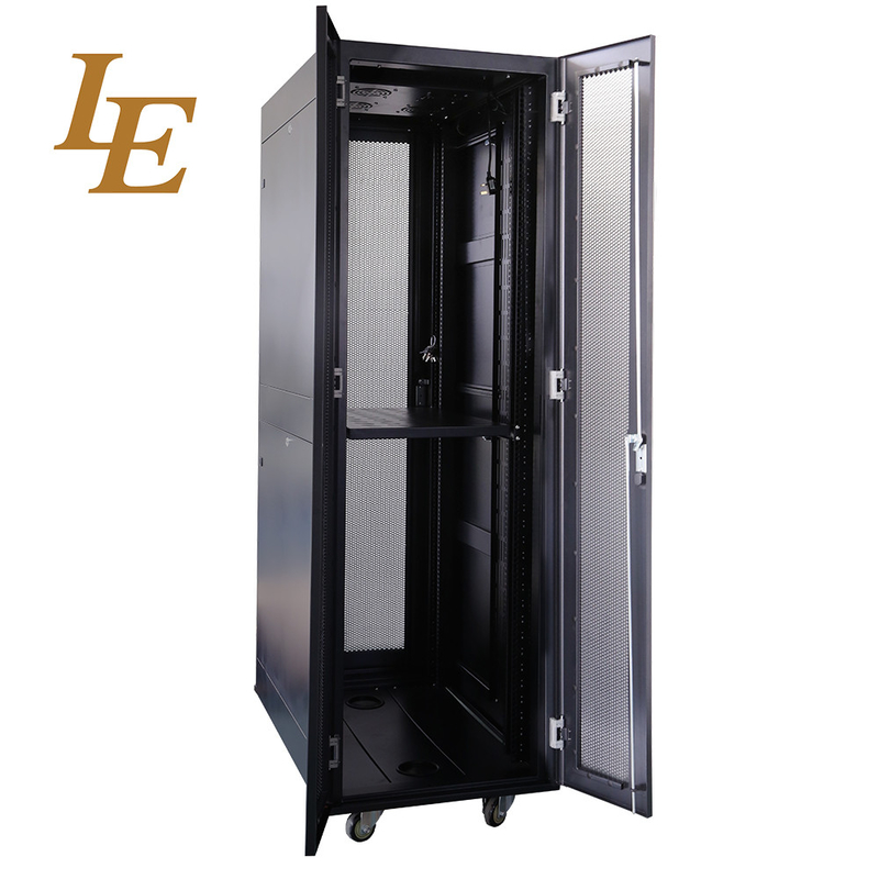 32U 800mm Depth SPCC Cold Rolled Steel Material  Network Cabinet With Double Open Door