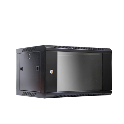 19' Raum Netzwerk Server Rack Gehäuse Schwarze Wandmontage SPCC Stahl 100kg Belastung 4U-18U