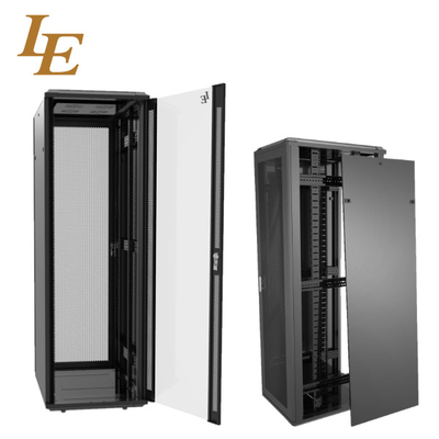 19 Zoll 18U Aluminium-Rahmen Server-Rack Netzwerk Schrank mit Lüftung Tür