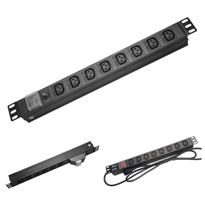 IEC C13 PDU Rack Mount Leistungsverteilungseinheit 250VAC 50/60Hz