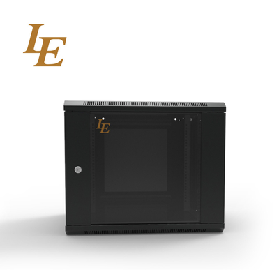 4U -18U Wand-Server-Schrank mit kleinen runden Schloss Glastür zerlegt CE / ISO