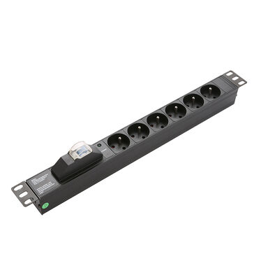 LE Power Distribution Unit France Socket 1U Height Aluminium Alloy 6/12 Output Modules Industrial Outdoor Use 220V 10A Server